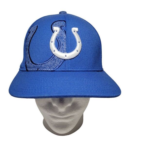 Indianapolis Colts Hat Mens L/XL Fitted Reebok Cap Stretch Wool Blend NFL GUC - Picture 2 of 12